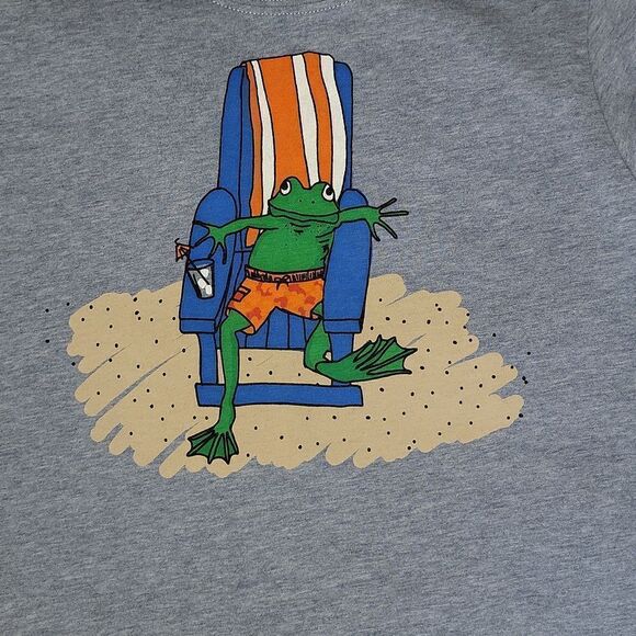 Hanna Andersson Frog Beach Chair & Astronaut Short Sleeve Shirt Size 110 US 5 - Picture 7 of 10
